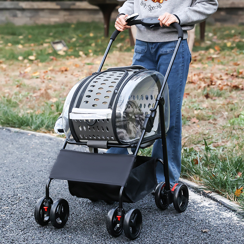 Lightweight and foldable dog stroller